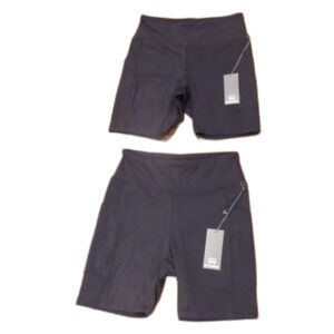 Ivy Citizens Women's Bike Shorts Black Size Small Set of 2 NWT